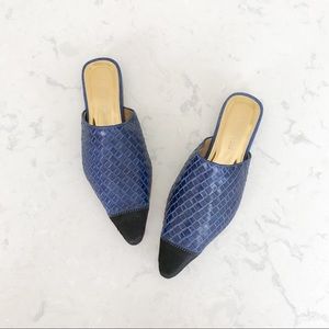 anna ricci gold mules